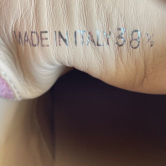 M. Gemi The Alpi Boot Womens Muted Pink Suede Lug‎ Shearling Ankle Size 8 Nwob - Picture 6 of 8